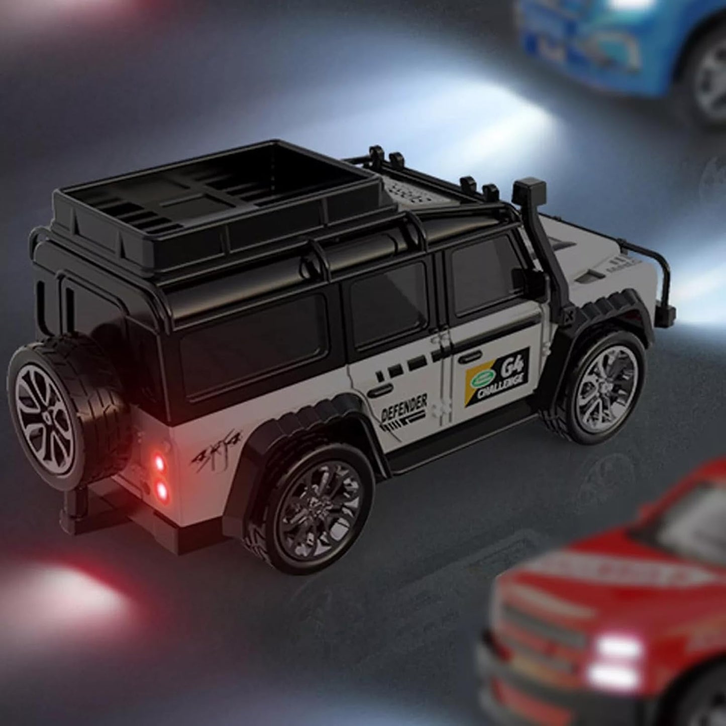 Remote Control Small Car, 1:64 Toys Market Scale Off-Road #RC Car, USB Rechargeable 2.4GHZ Three Speed Indoor Alloy Vehicle for Kids