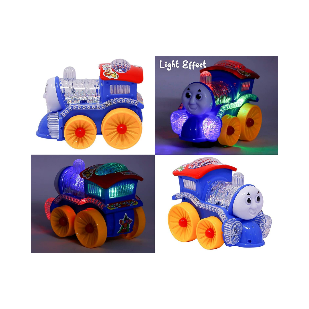 Musical Bump and Go Train Loco Toy with Flashing Lights
