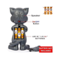 Musical Interactive Talking Cat with Stories and Touch Functions:Height 19 cm