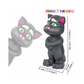 Musical Interactive Talking Cat with Stories and Touch Functions:Height 19 cm