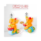 Musical Walking Elephant Drummer Toy with Flashing Light, Sound & Blowing Ball