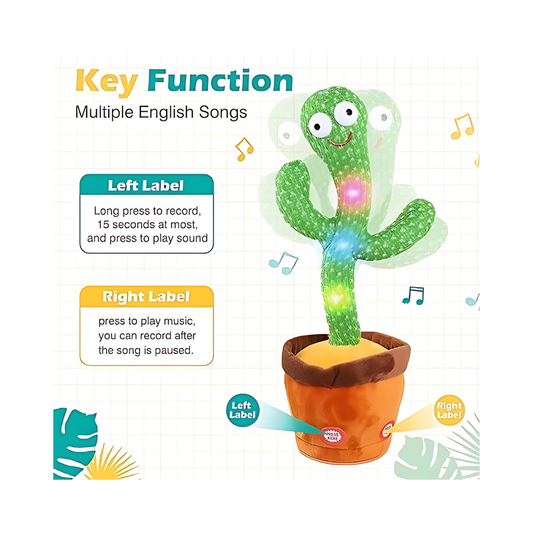 Rechargeable Dancing & Talking Cactus