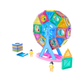 Magnetic Ferris Wheel Building Blocks Set | 3D Magnetic Tile Toy for Intelligent Children, Develops Problem-Solving Skills and Creativity