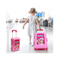 Kitchen Set 2 in 1 Little Chef, Foldable Trolley Kitchen Play Toy Set with Music & Light Kids Carry case Set, Pretend Luggage Kit Suitcase Travel Suitcase