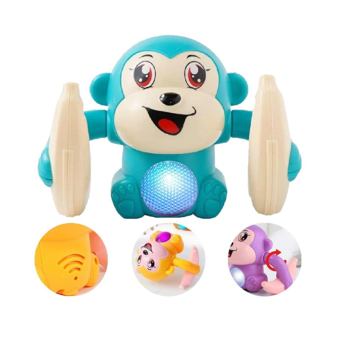 Monkey Toy,Rolling Banana Monkey Toys with Voice/Touch Sensor On Dancing Monkey Dancing Toy (MULTICOLOR)