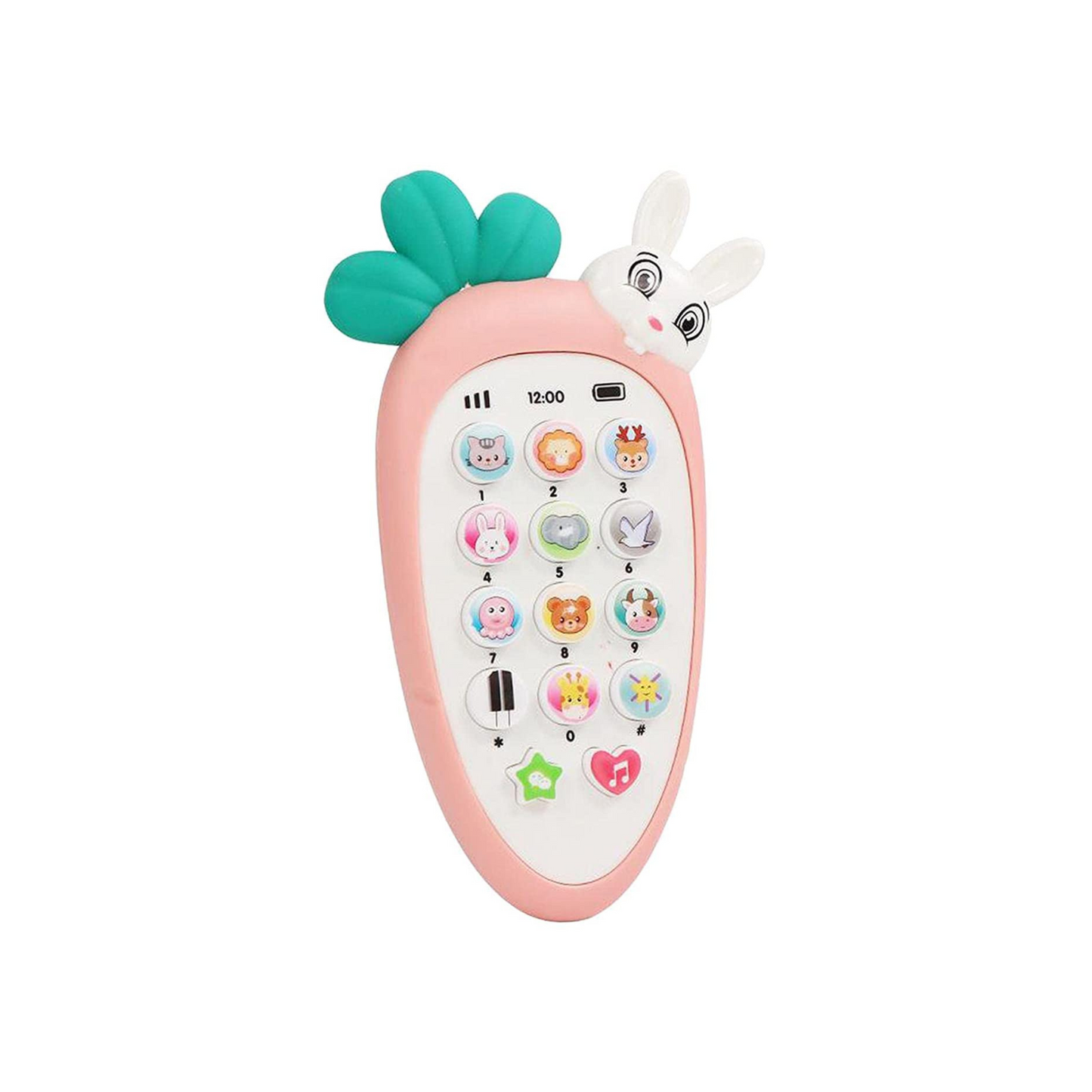 Radish Style Cute Rabbit Face Pretend Play Cell Phone