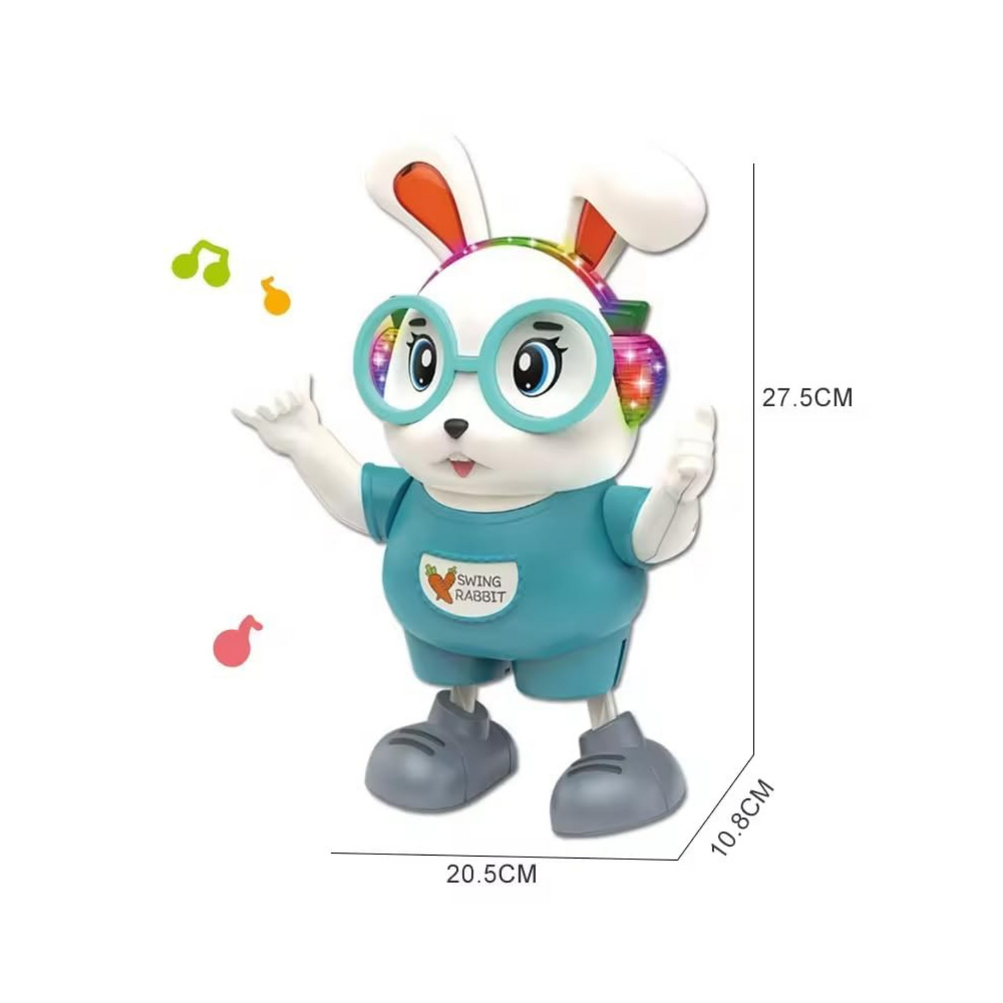 Dancing Rabbit  with Flash Lights and Music Toy Singing Dancing Safe Lovely Parent-Child Interaction