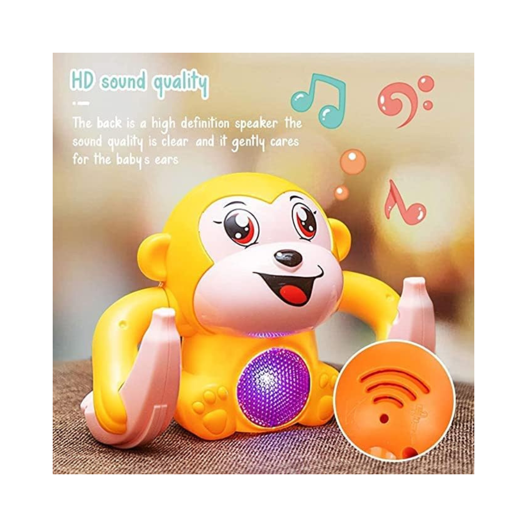 Monkey Toy,Rolling Banana Monkey Toys with Voice/Touch Sensor On Dancing Monkey Dancing Toy (MULTICOLOR)