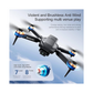 Drone with 4K 1080p HD Dual Camera Brushless Motor, One Click Takeoff/Landing 360° Flip Rolling Gesture Control Wi-Fi Camera Remote Control Drone with Follow Me Function 1 x 1800mAh Battery