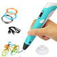 Toys Market 3D Pen for Kids with USB Cable with Filament 3D Drawing Pen 3D Printer Pen Creative Fun Toys for Kids (Blue)