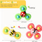 Suction Spinner Toys for Babies – Pack of 3 (Butterfly, Bee & Ladybug) | Insect-Themed Sensory Toys for Toddlers | Bath, Highchair & Travel Use