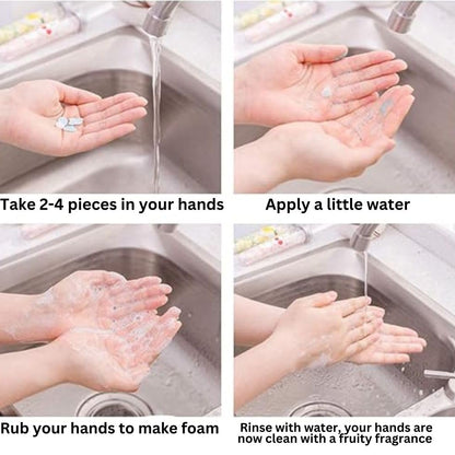 Paper Soap Box Mini Portable Travel Soap Paper Disposable Hand Washing Bath Scented Paper Soap for Outdoor, Camping Hiking| travelling essential for kids and adults| Instant paper handwash