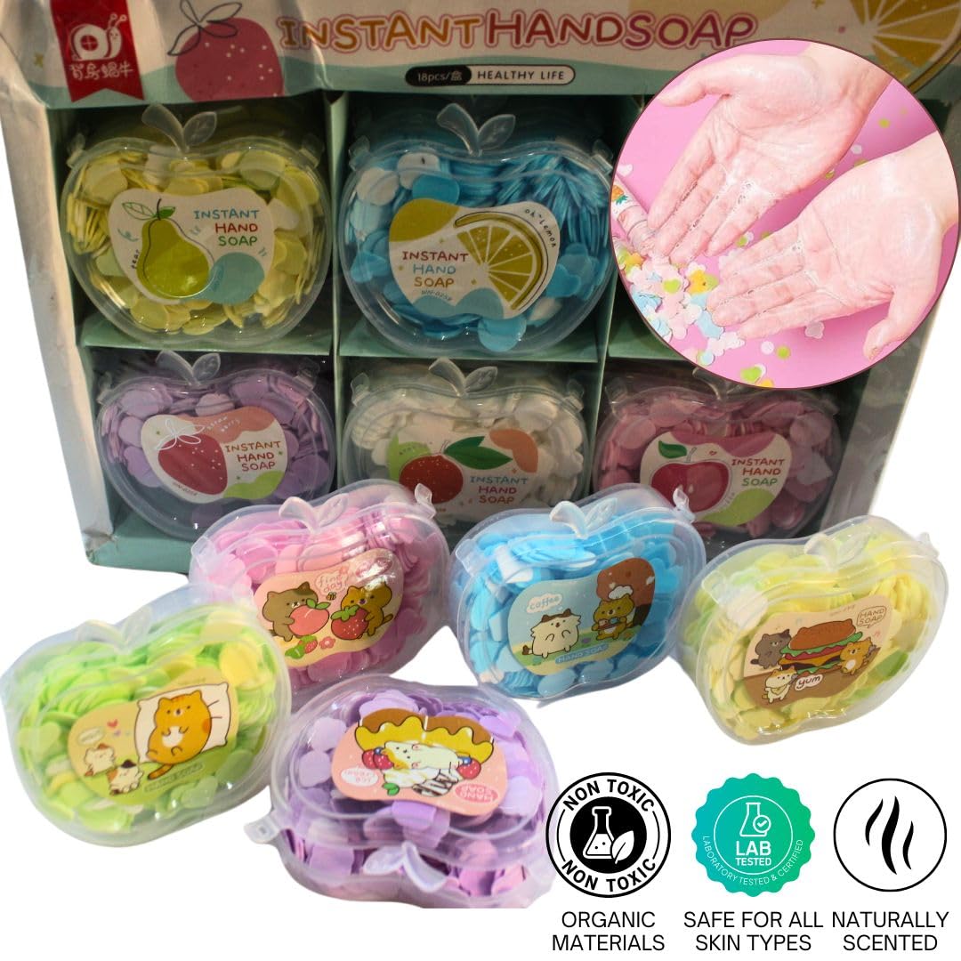 Paper Soap Box Mini Portable Travel Soap Paper Disposable Hand Washing Bath Scented Paper Soap for Outdoor, Camping Hiking| travelling essential for kids and adults| Instant paper handwash