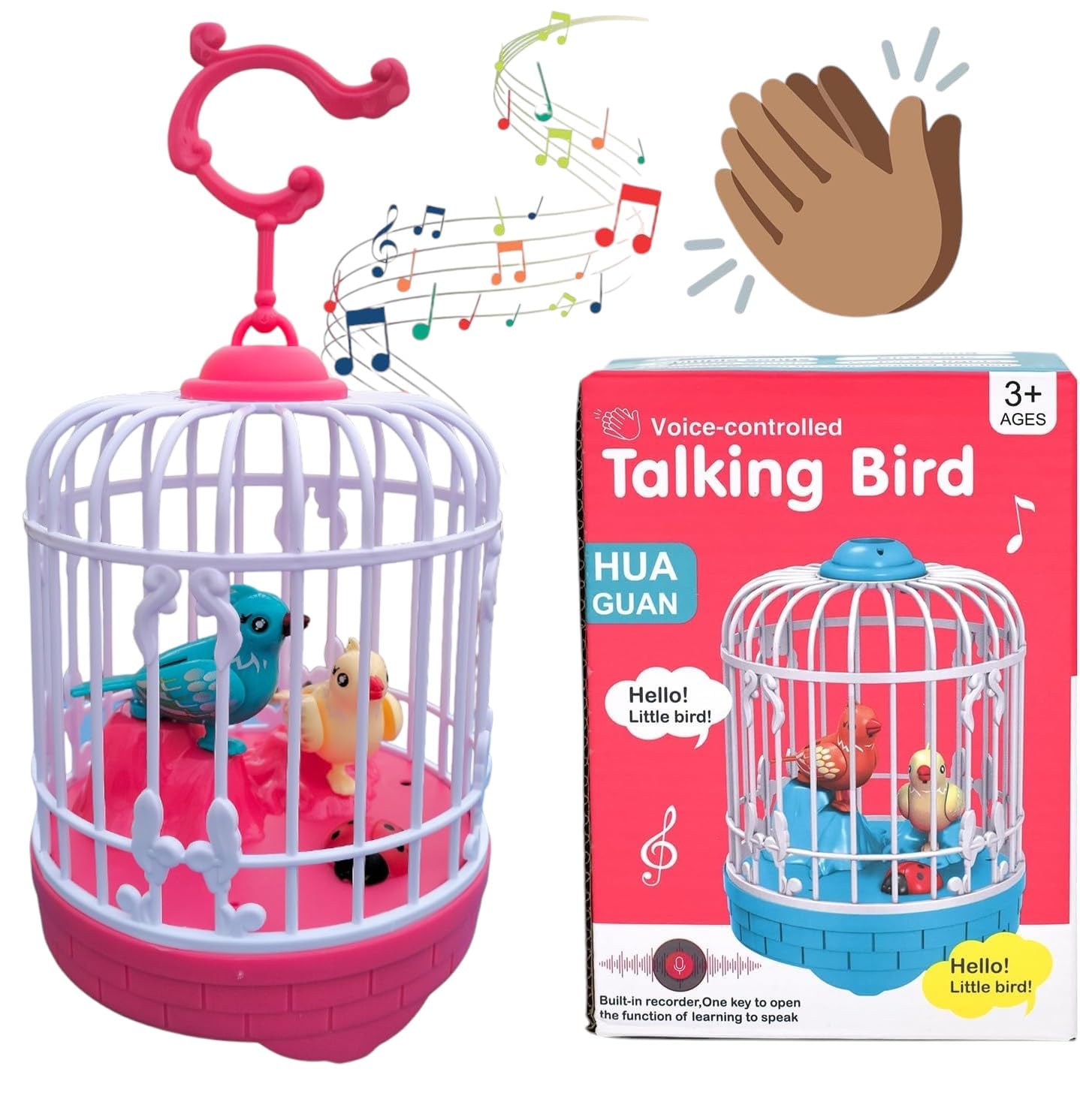 Talking Bird Toy for Kids | Interactive Toy & Repeat What You Said | Singing & Chirping in The Birdcage