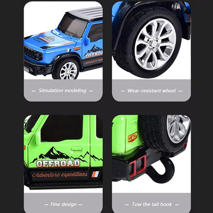 Remote Control Small Car, 1:64 Toys Market Scale Off-Road #RC Car, USB Rechargeable 2.4GHZ Three Speed Indoor Alloy Vehicle for Kids