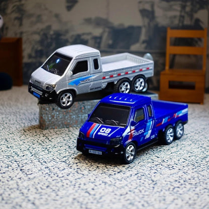 Remote Control Small Car, 1:64 Toys Market Scale Off-Road #RC Car, USB Rechargeable 2.4GHZ Three Speed Indoor Alloy Vehicle for Kids