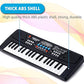 Piano keyboard with 37 keys, power option, recording and mic, electronic  multi-function portable piano keyboard