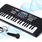 Piano keyboard with 37 keys, power option, recording and mic, electronic  multi-function portable piano keyboard