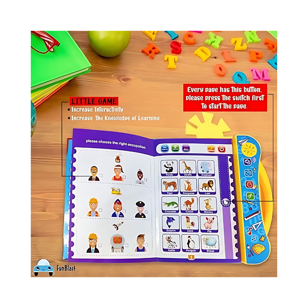 Interactive Study Book -Musical English Educational Phonetic Learning Book