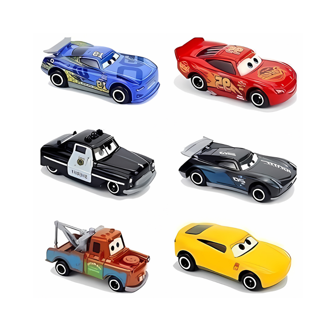 Mini Metal Die Cast Car Set of-6 Toy Vehicle