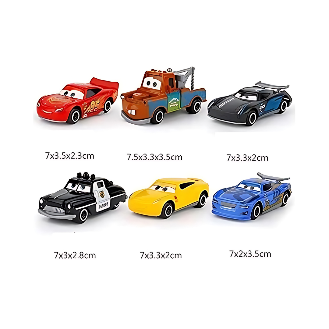 Mini Metal Die Cast Car Set of-6 Toy Vehicle