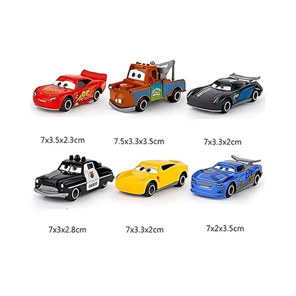 Mini Metal Die Cast Car Set of-6 Toy Vehicle