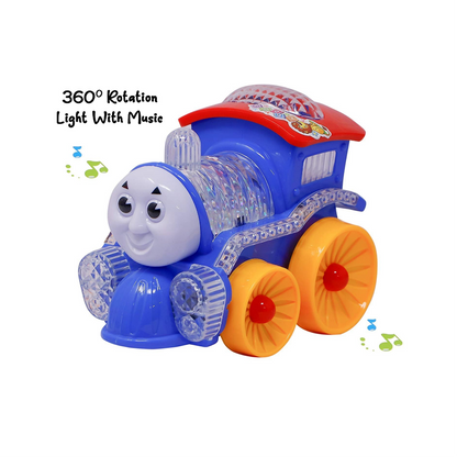 Musical Bump and Go Train Loco Toy with Flashing Lights