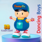 Dancing Boy Musical Toy for Kids with 3D Flashing Lights, Music, 360-degree Dance Moves